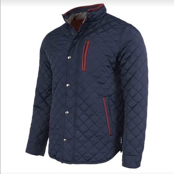 IZOD Men's Quilted Barn Jacket new size - Picture 3 of 8